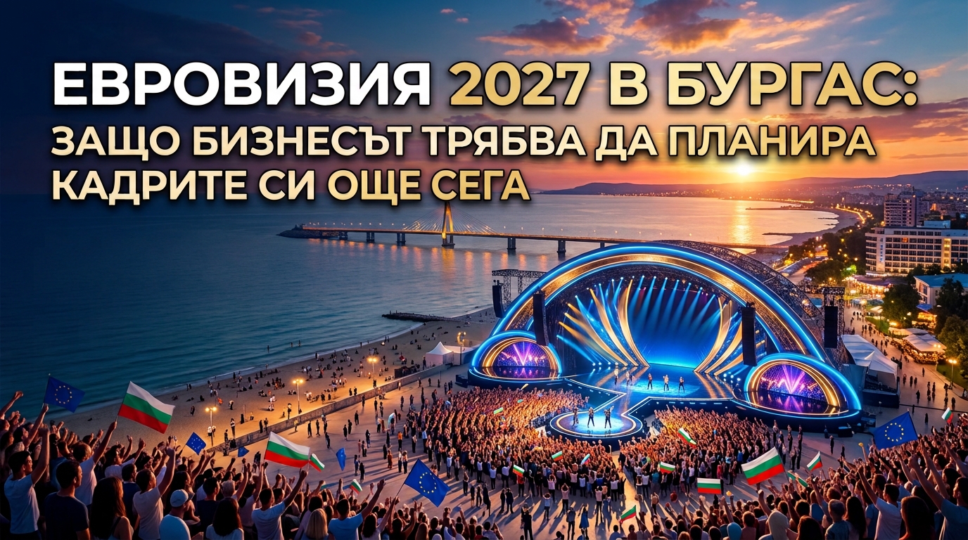 Евровизия 2027 в Бургас: Защо бизнесът трябва да планира кадрите си още сега